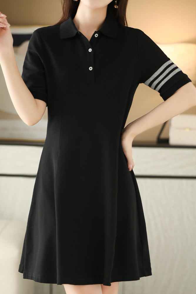 Color Block Polo Dress