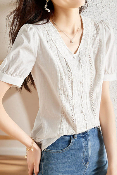 Lace Trim Shirt