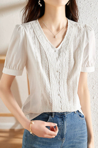Lace Trim Shirt