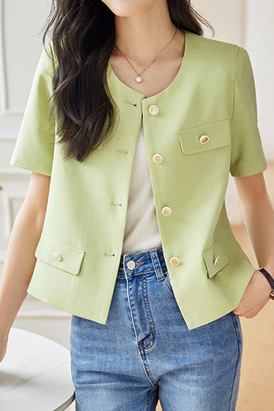 Elegant Short Sleeve Jacket
