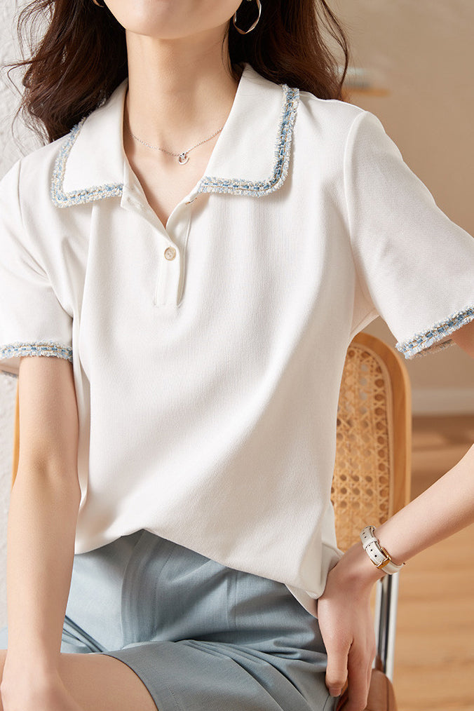 French Elegant Polo Shirt