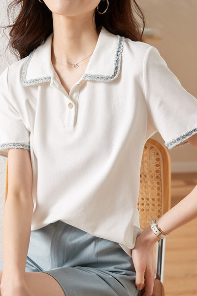 French Elegant Polo Shirt