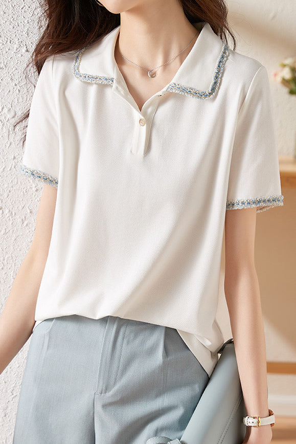 French Elegant Polo Shirt