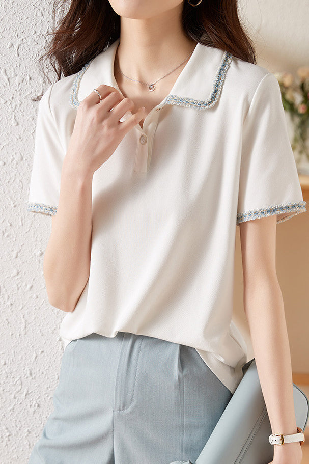 French Elegant Polo Shirt