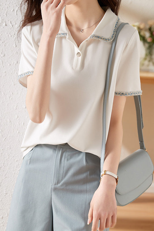 French Elegant Polo Shirt