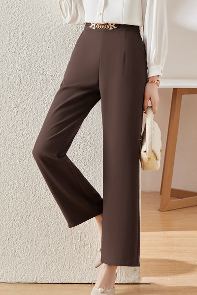 Casual Straight-Leg Pants