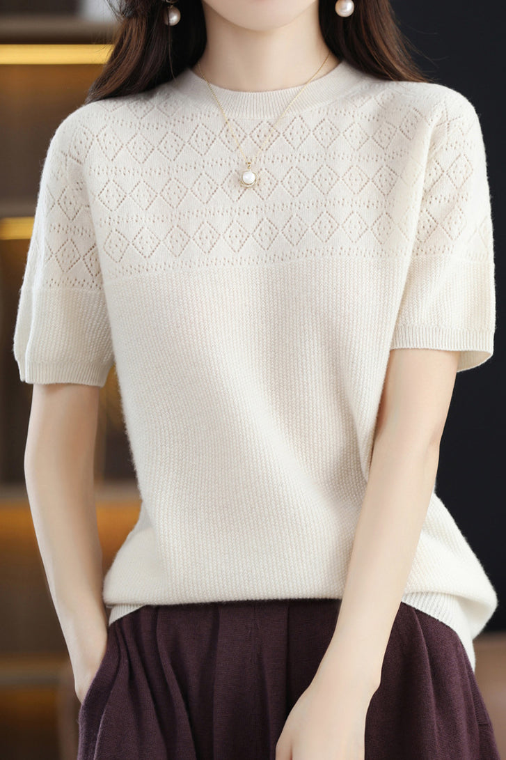 Knit Short Sleeve Top
