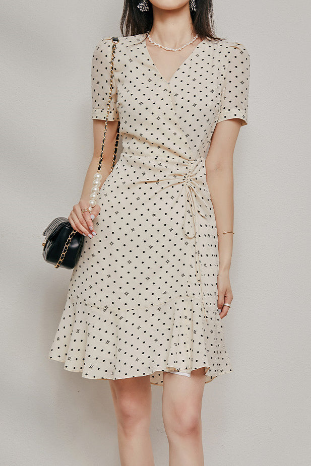 Elegant Polka Dot Dress