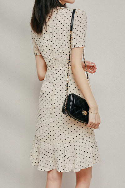 Elegant Polka Dot Dress