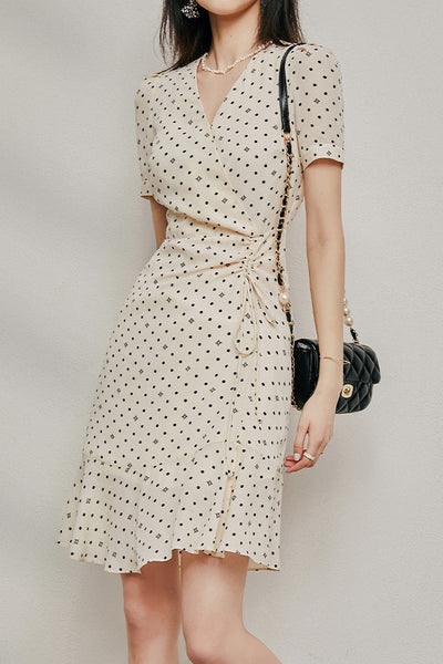 Elegant Polka Dot Dress