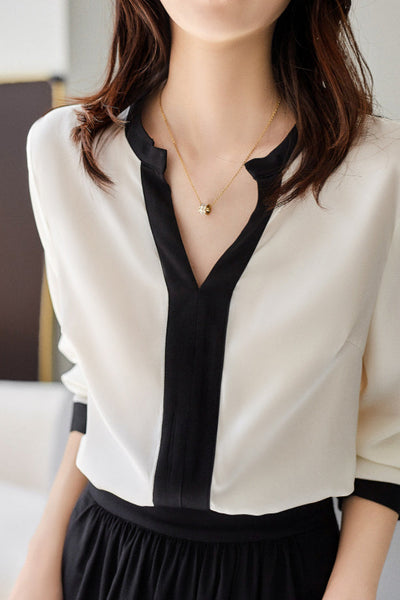 Comfortable Color Block Shirt