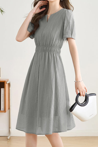 Minimalist Solid Color Dress