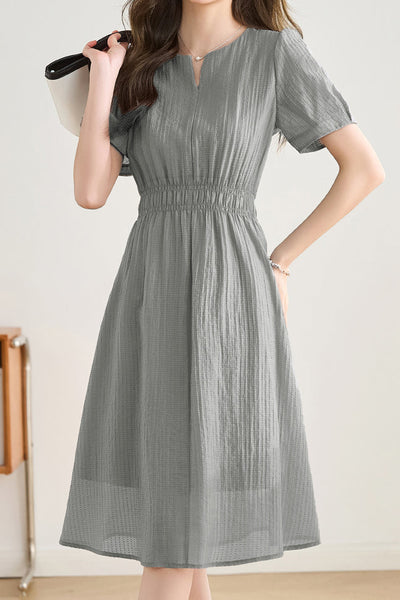 Minimalist Solid Color Dress