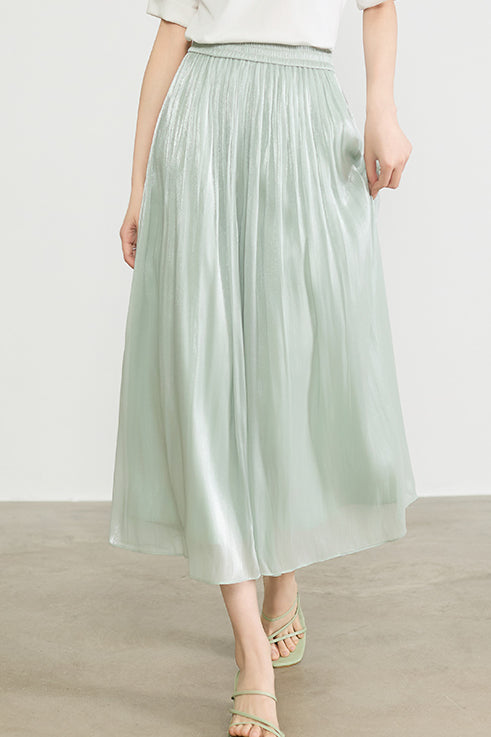 Casual Draped Ice Silk Wide-leg Pants
