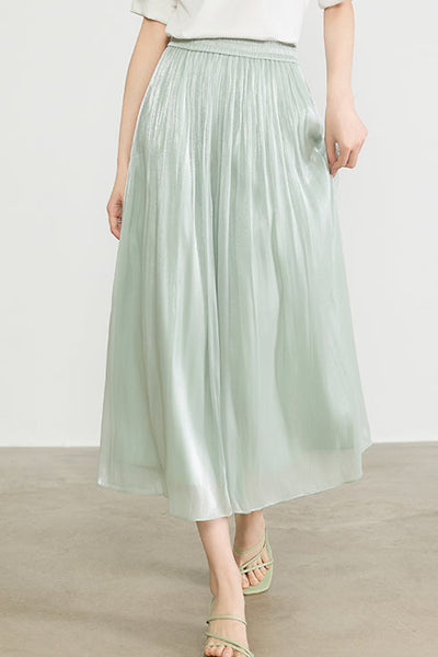 Casual Draped Ice Silk Wide-leg Pants