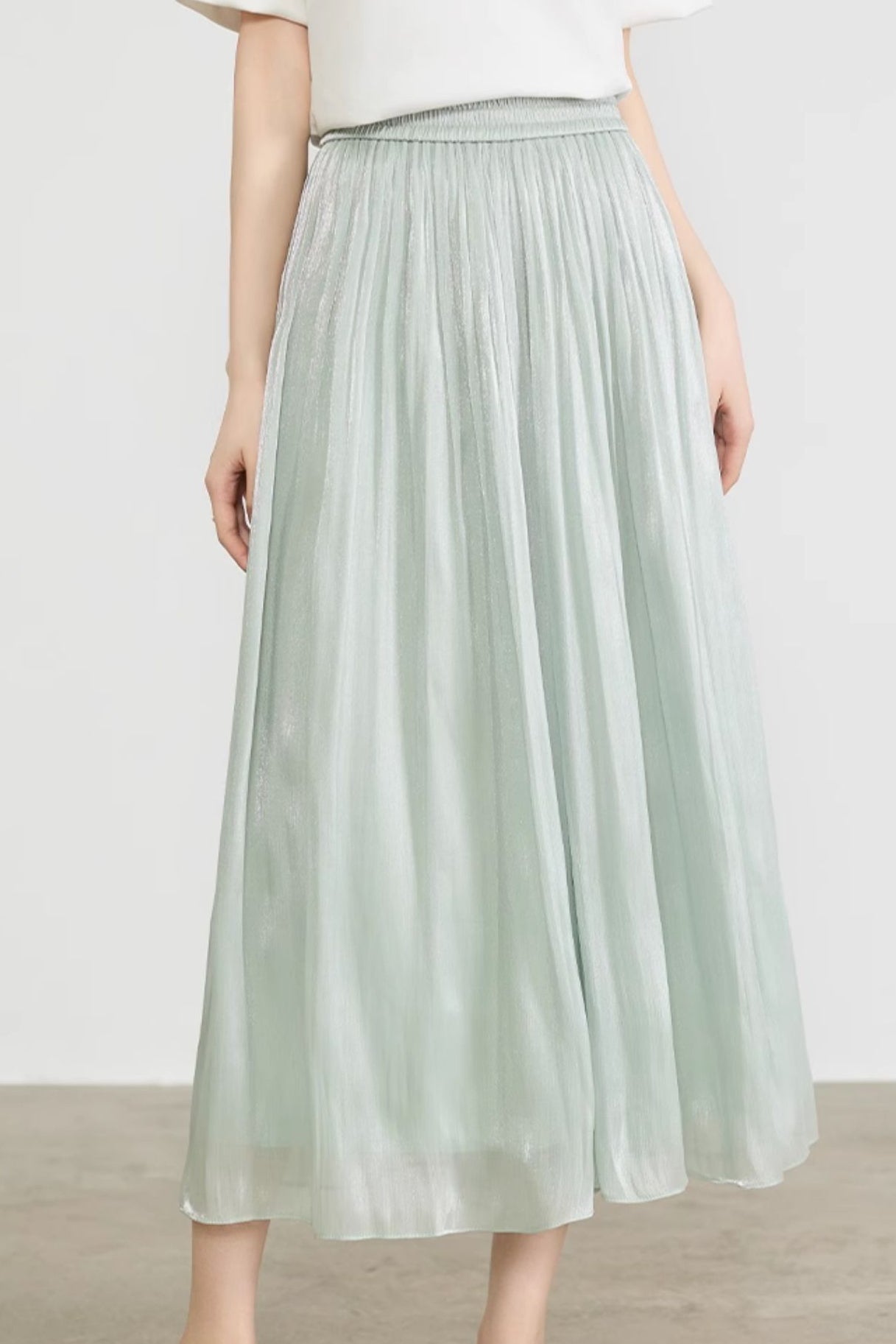 Casual Draped Ice Silk Wide-leg Pants