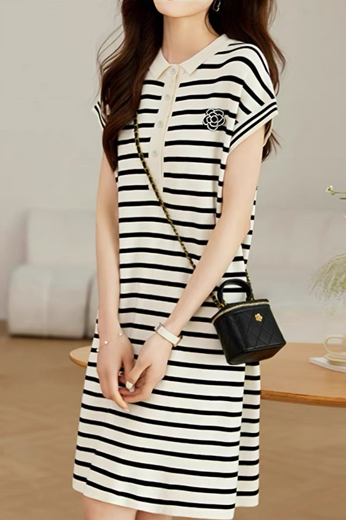 French Striped Dress