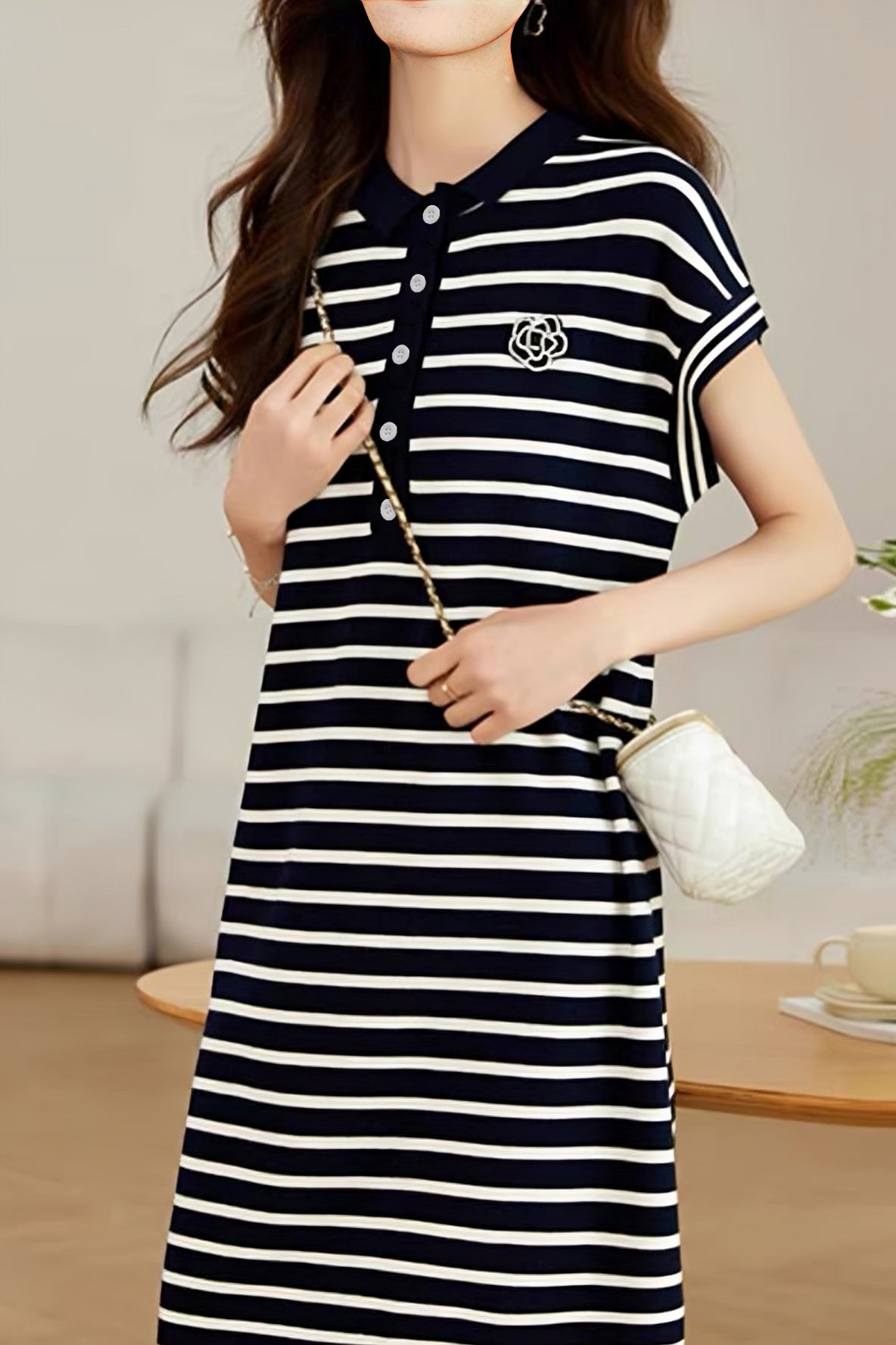 French Striped Dress