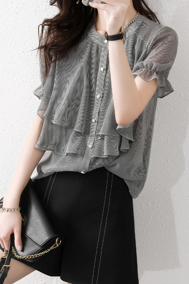 Versatile Ruffled Blouse
