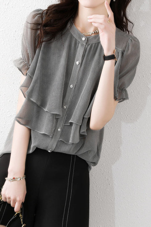 Versatile Ruffled Blouse