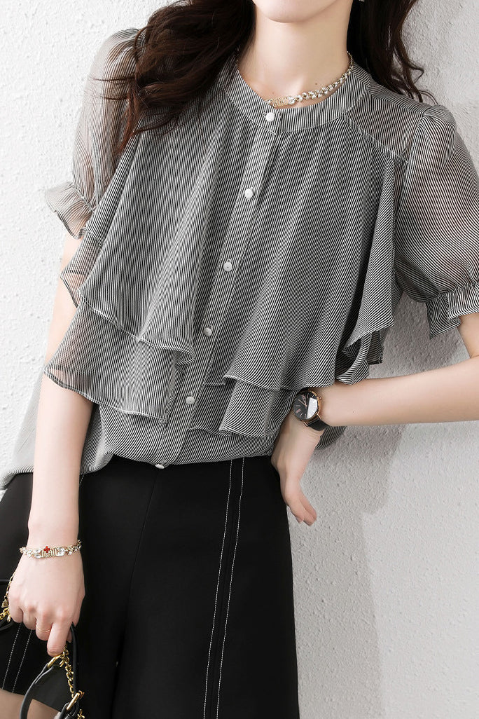 Versatile Ruffled Blouse