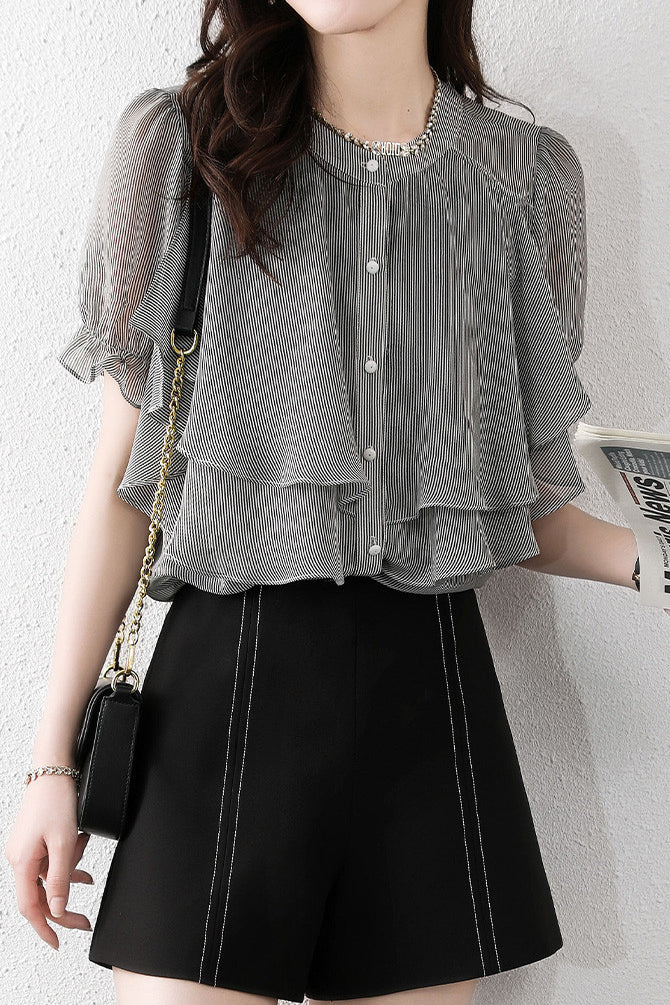 Versatile Ruffled Blouse