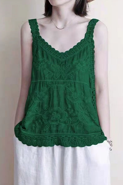 Hollow Embroidered Cami
