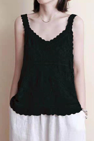Hollow Embroidered Cami