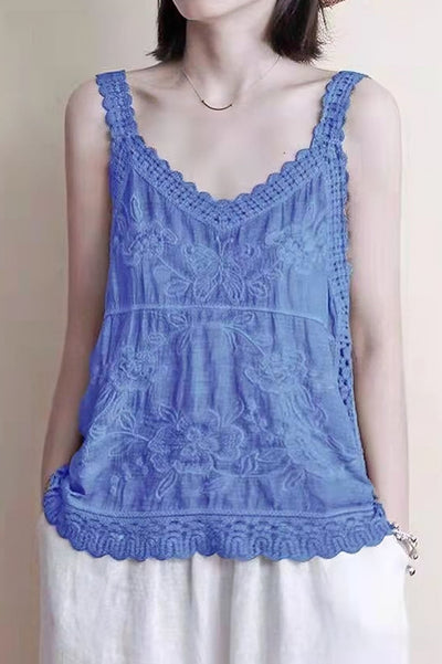 Hollow Embroidered Cami