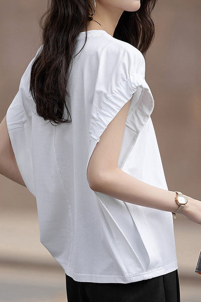 Loose Relaxed Cap Sleeve