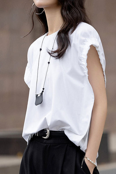 Loose Relaxed Cap Sleeve