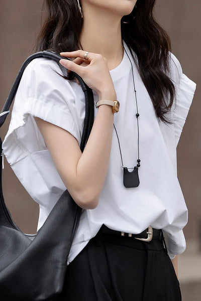 Loose Relaxed Cap Sleeve