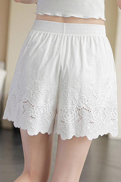 Embroidered Lace Underwear Shorts