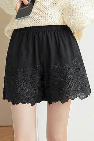 Embroidered Lace Underwear Shorts