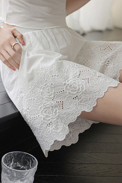 Embroidered Lace Underwear Shorts