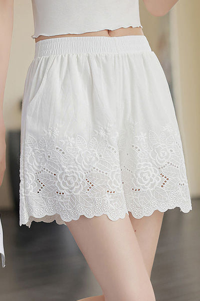 Embroidered Lace Underwear Shorts