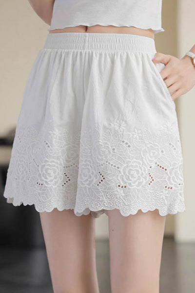 Embroidered Lace Underwear Shorts