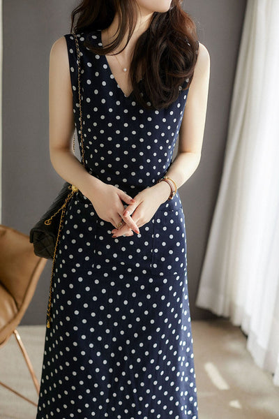 Polka dot tank dress