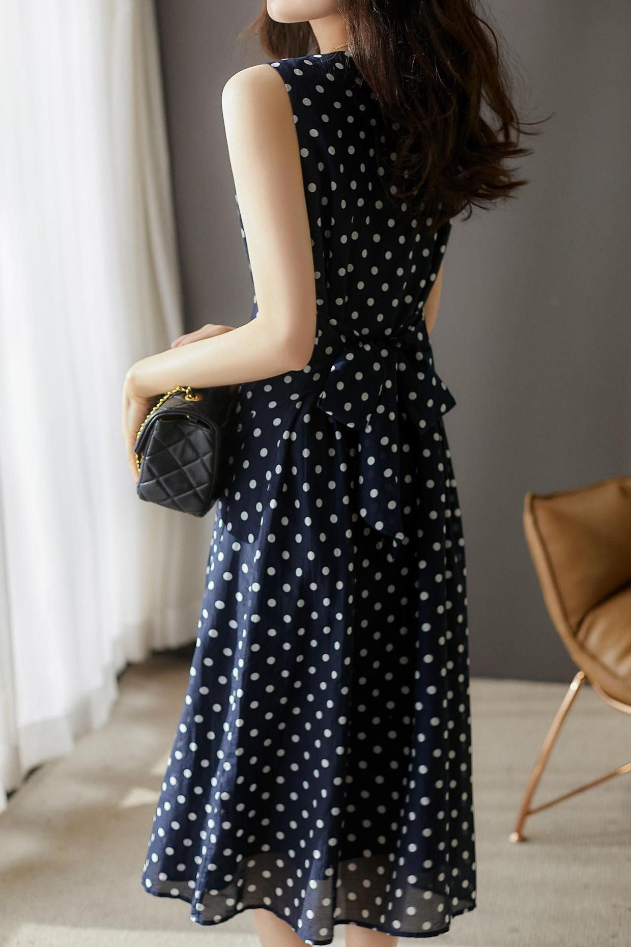 Polka dot tank dress