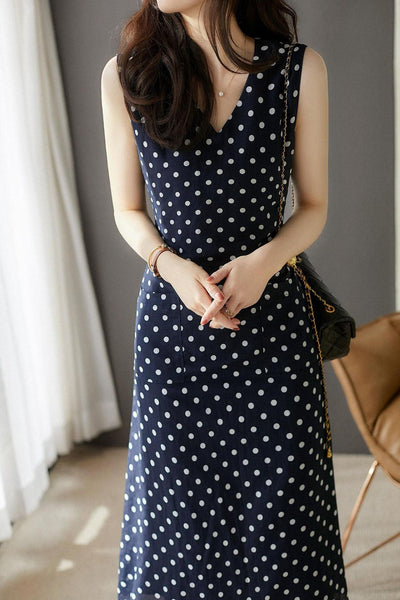 Polka dot tank dress