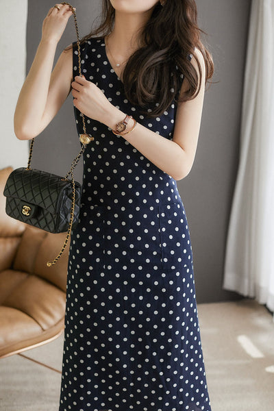 Polka dot tank dress