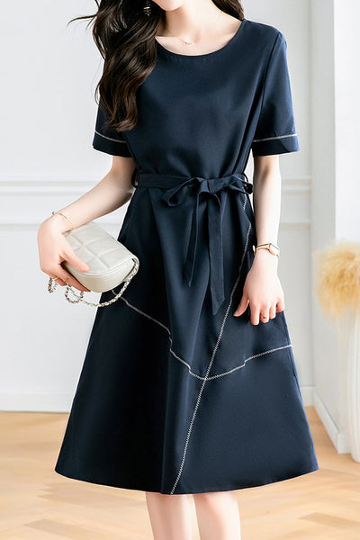 Stylish workwear paneled dress