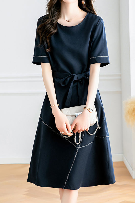 Stylish workwear paneled dress