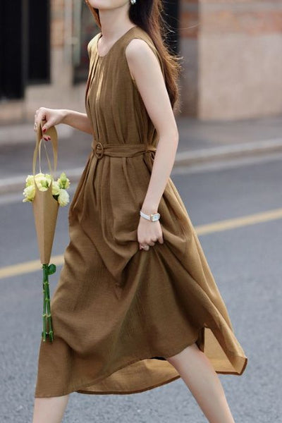 Elegant A-Line Midi Skirt
