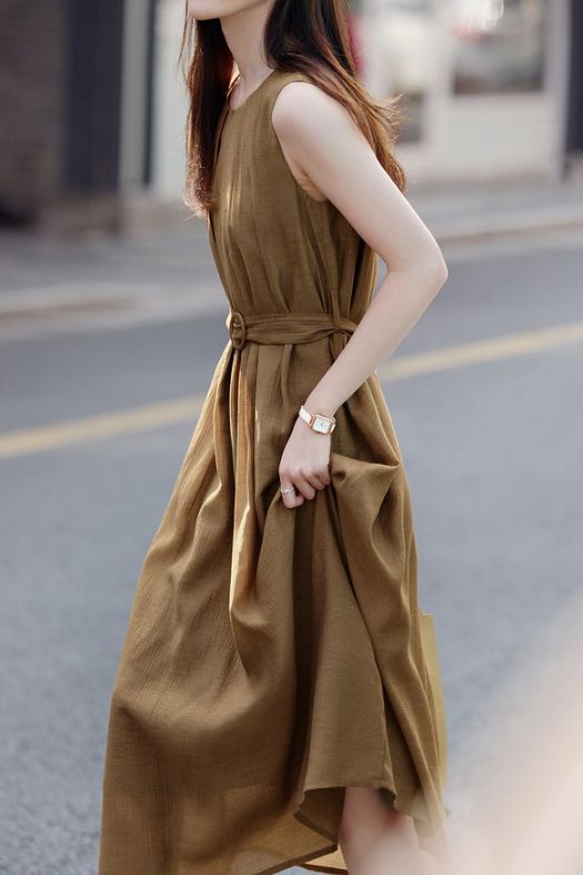 Elegant A-Line Midi Skirt