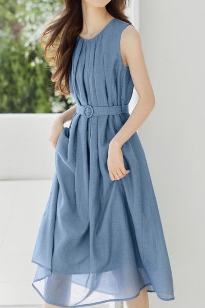 Elegant A-Line Midi Skirt