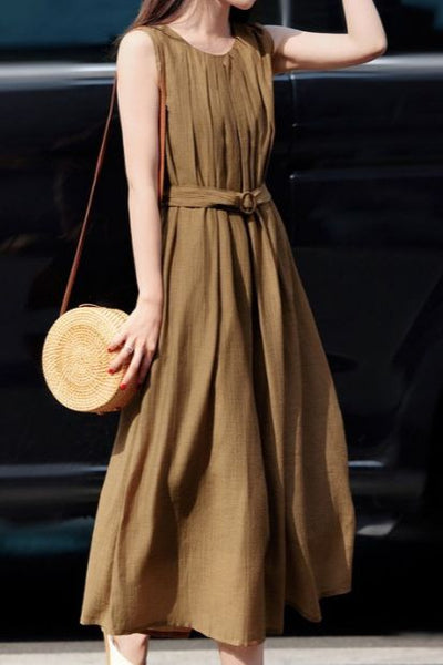 Elegant A-Line Midi Skirt