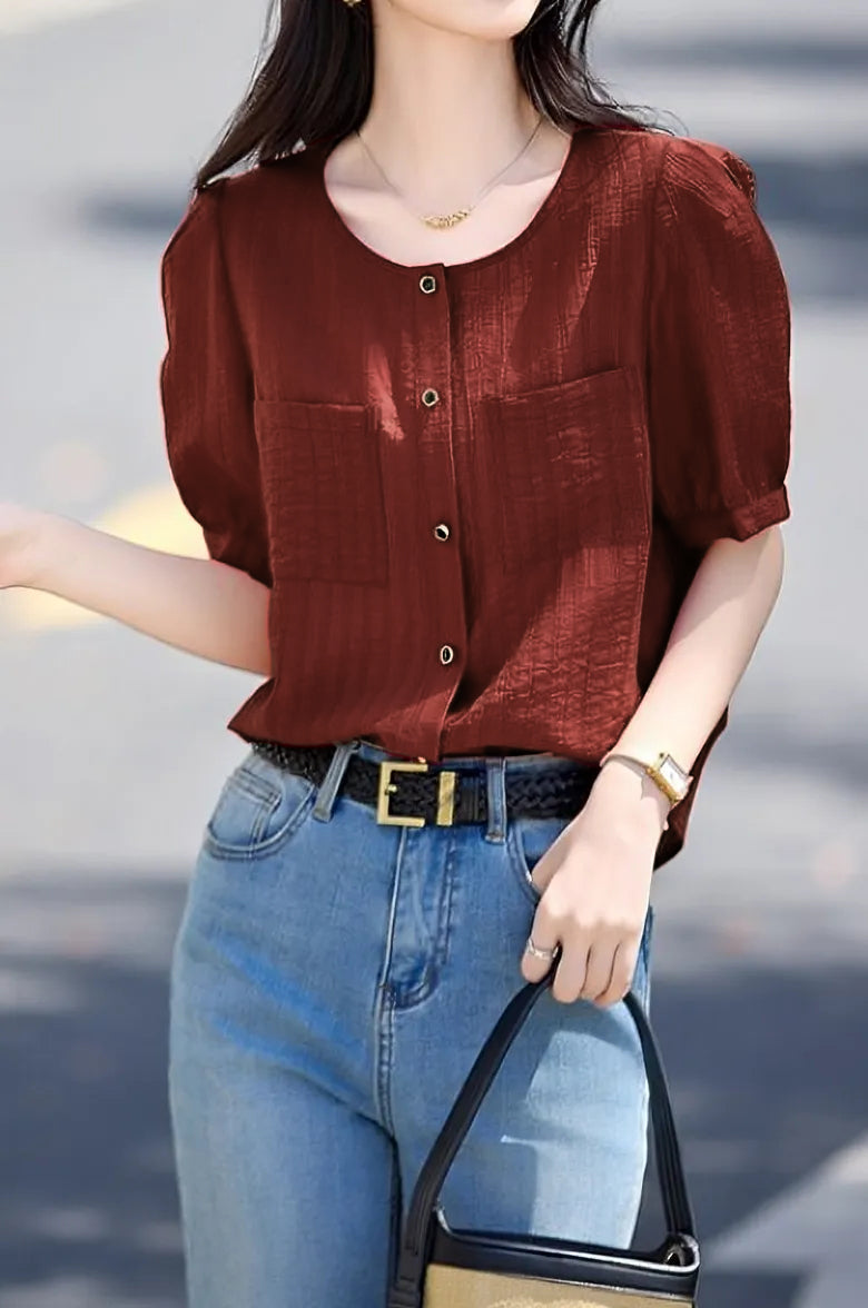 Casual textured shirt