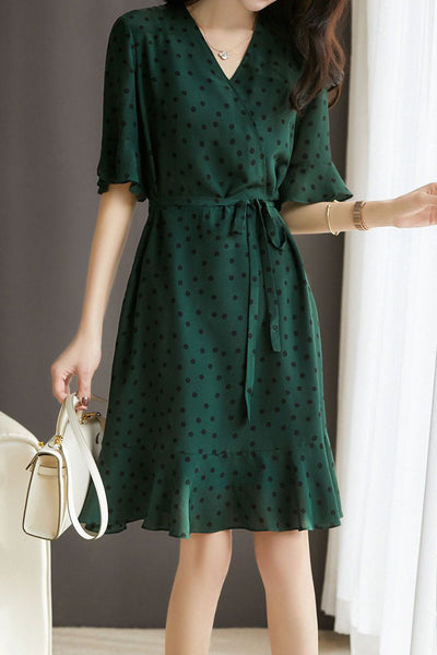 Polka dot mermaid dress