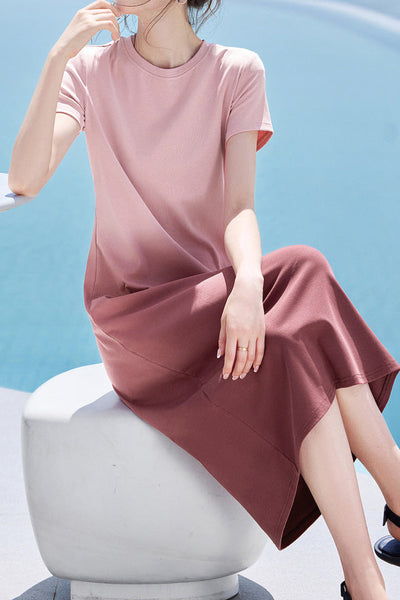 Casual Gradient Blur Dress